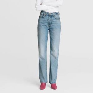 Rag & Bone Alex High-Rise Straight Leg Denim Jeans Size 24